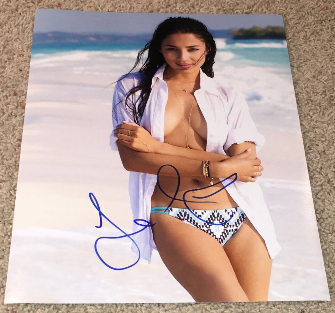 JESSICA GOMES SIGNED AUTOGRAPH SPORTS ILLUSTRATED 11x14 Photo Poster painting D w/PROOF