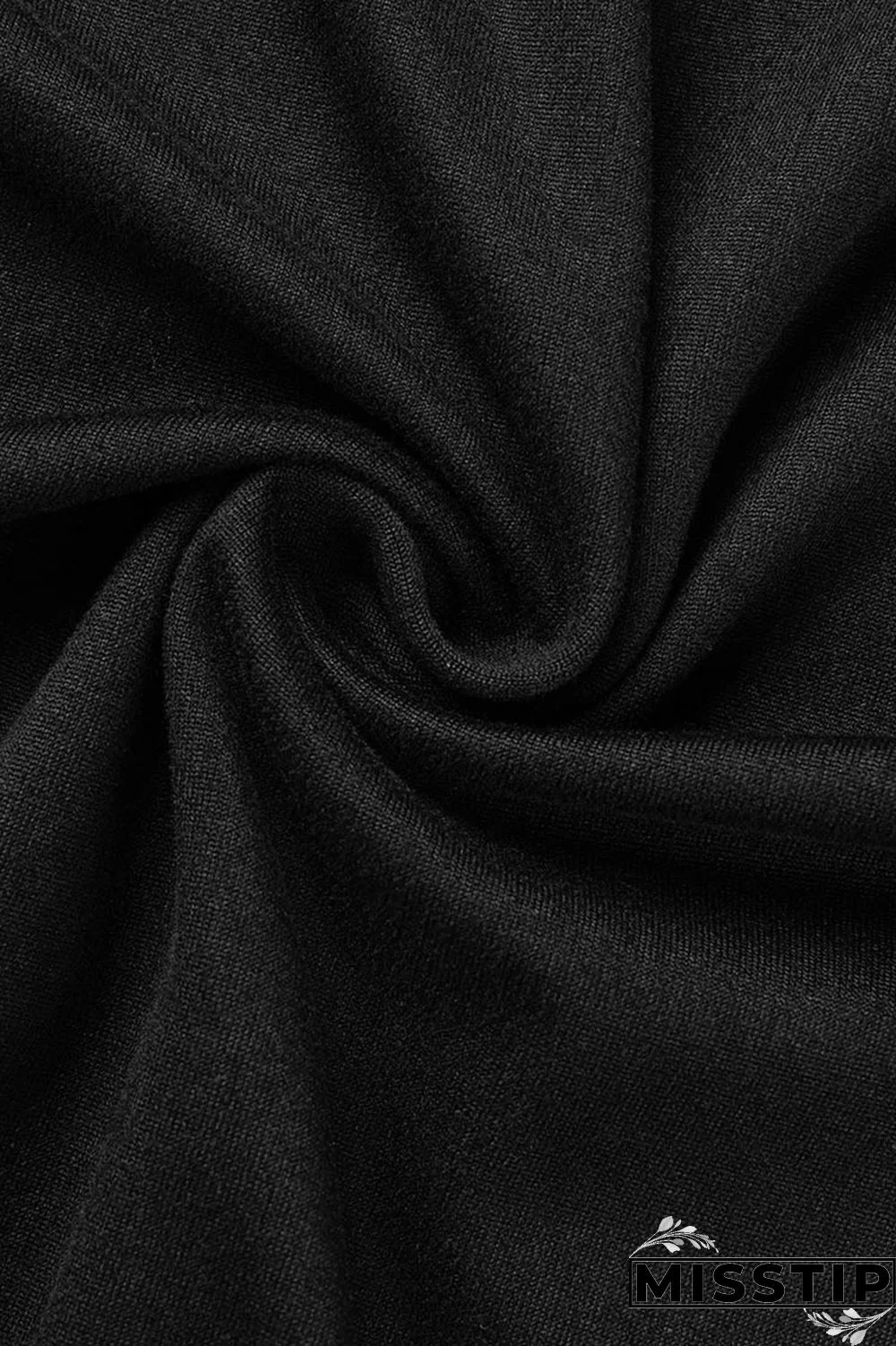 Black Casual Solid Patchwork Oblique Collar Short Sleeve Two Pieces