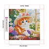 Framed Diamond Painting - Full Round Drill - Kitty (25x25cm)