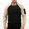 Men's Retro Solid Color Warm Sweatshirt - Suitable for Winter Outdoor Hiking