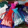10 Pack | 4"x6" Pink Organza Drawstring Wedding Party Favor Gift Bags