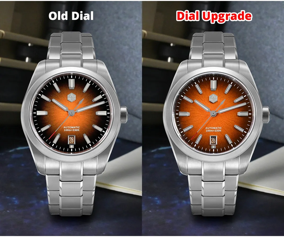 San Martin 39mm Original GADA Enamel Gradient JianZhan Dial Watch