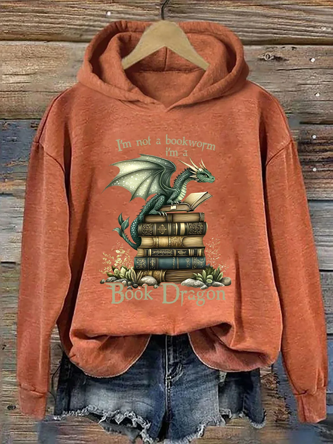 I'm Not A Bookworm I'm A Book Dragon Hoodie