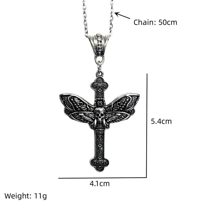 Hip-Hop Cross Zinc Alloy Plating Men's Pendant Necklace