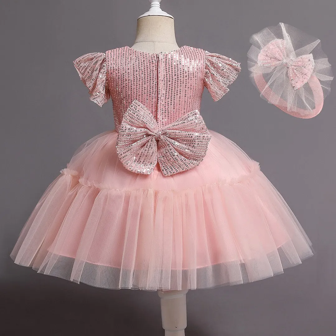 Newborn Dress For Girls Kids Wedding Party Dresses For Baby Girls 1st Birthday Princess Dress Bridesmaids Infant Bebe Vestidos