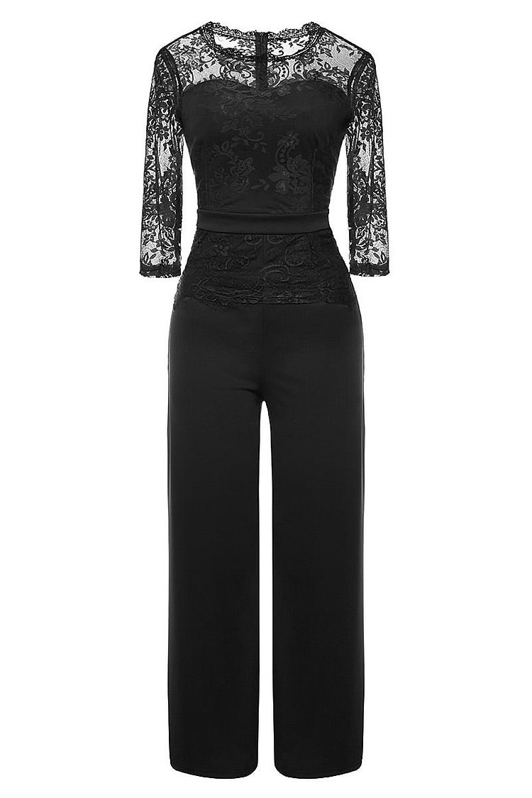 Elegant Black Lace Jumpsuit - Shop Trendy Women's Clothing | LoverChic