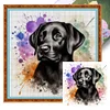 Black Labrador-11CT Stamped Cross Stitch 40*40cm
