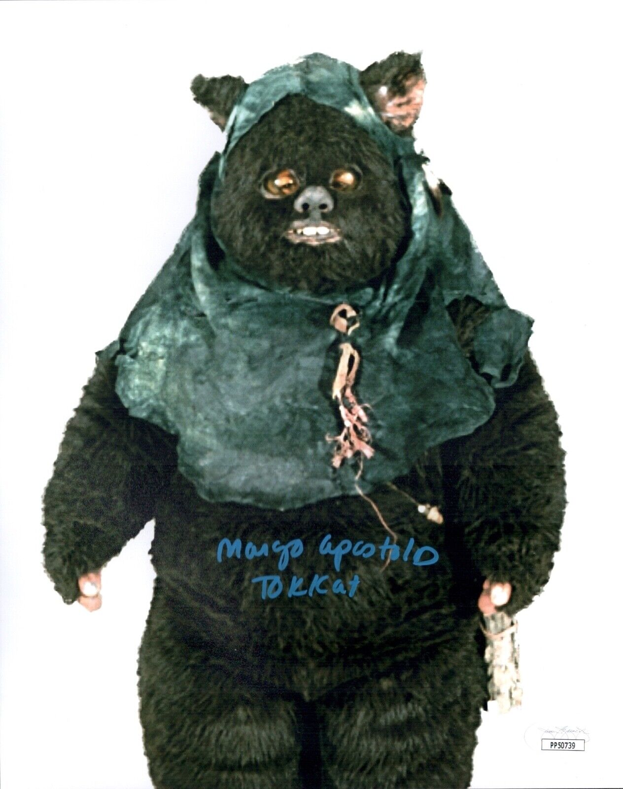 MARGO APOSTOLOS Signed 8x10 Star Wars TOKKAT EWOK Photo Poster painting Autograph JSA COA