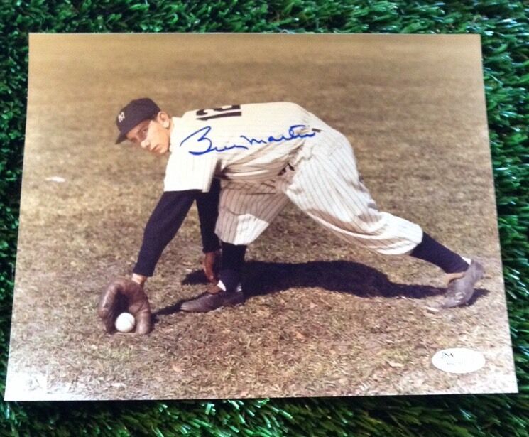 BILLY MARTIN SIGNED AUTHENTIC AUTOGRAPH AUTO 8X10 Photo Poster painting w/JSA COA