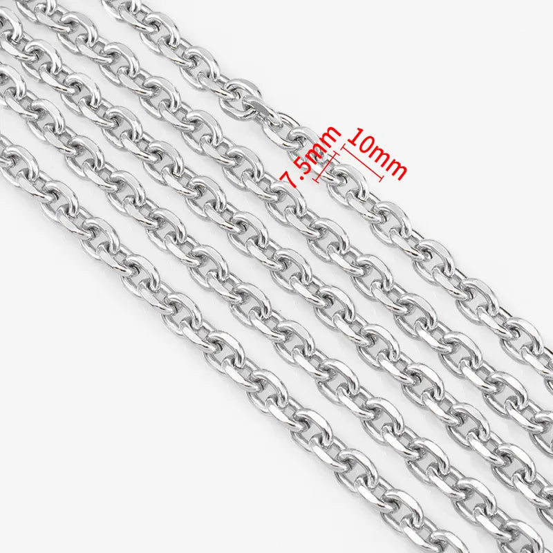 1 M Per Pack A Pack Of 2 M Alloy 7.5mm Diameter Jewelry Accessories Chain
