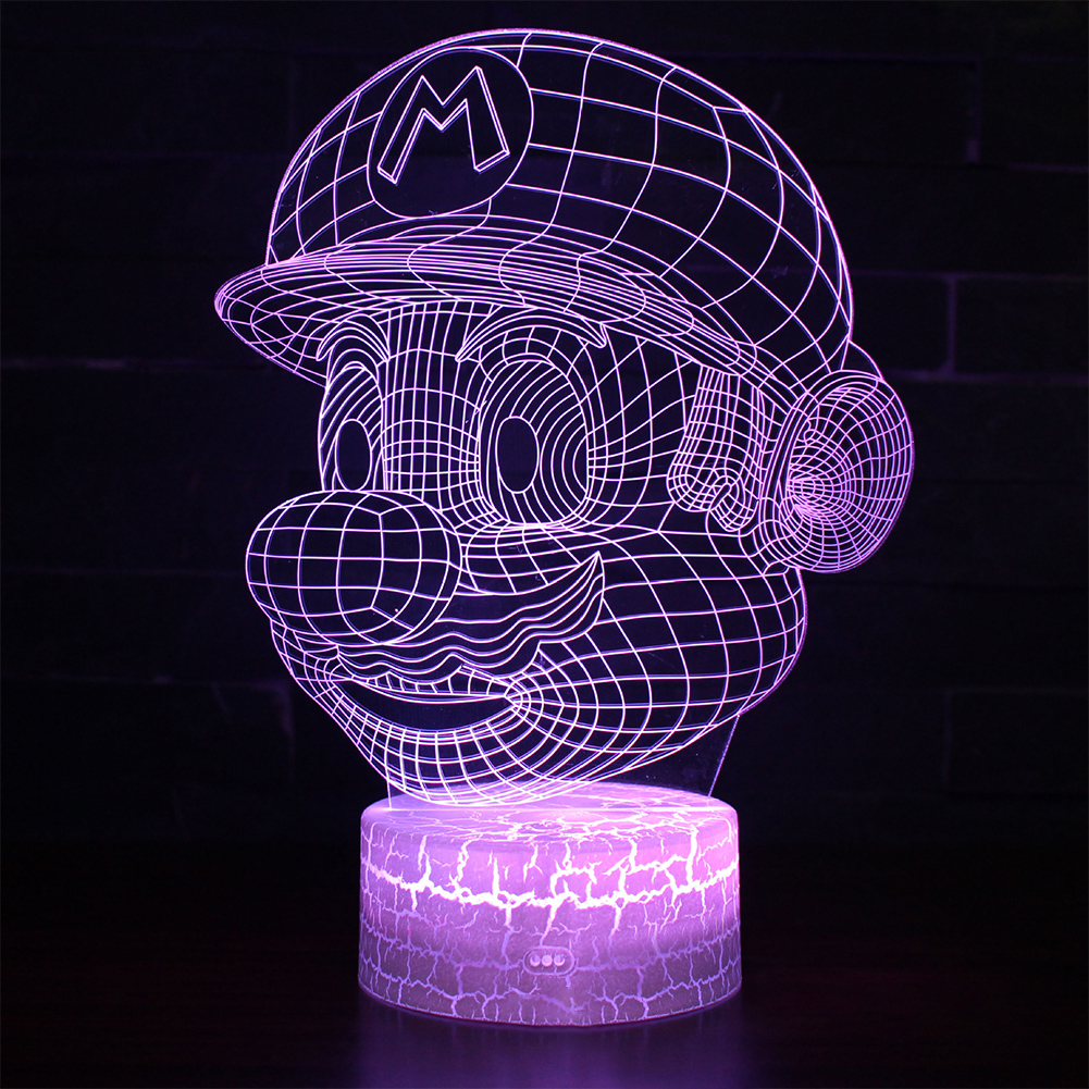 

LED Colorful Touch Remote Control Desk-3D Night Light, 501 Original