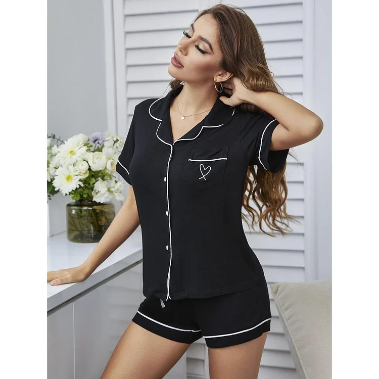 Cardigan Short Sleeved Pajama