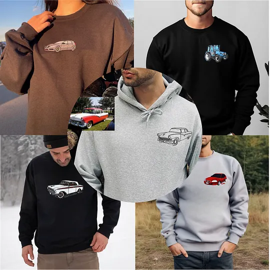 Car Embroidered Clothing|Live a happy life with a variety of unique ...