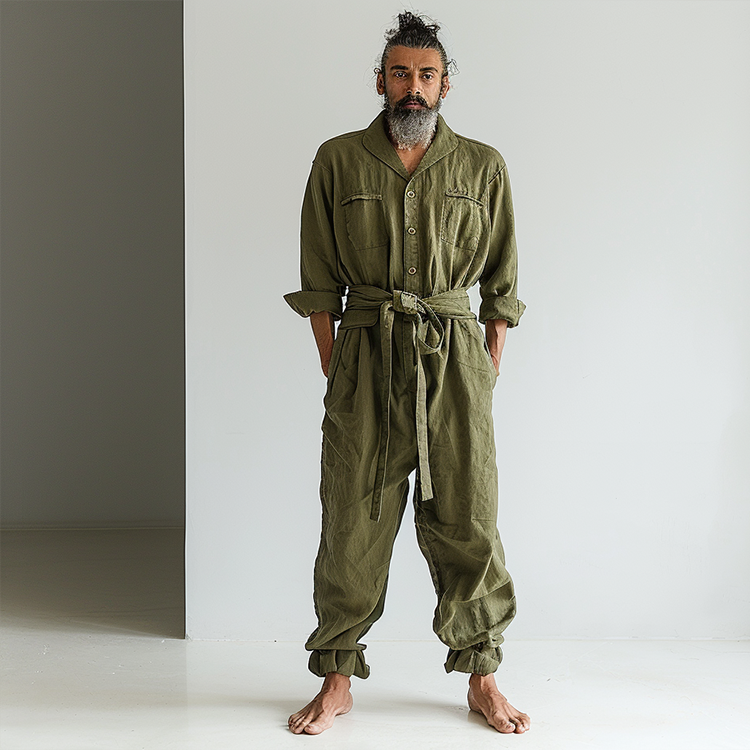 Linen Casual Jumpsuit-inspireuse