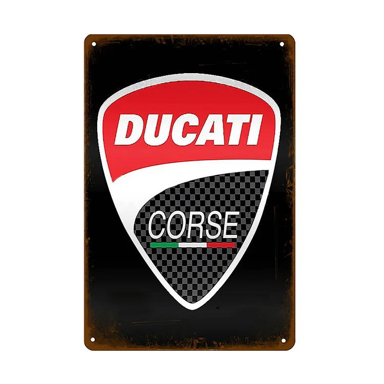 Ducati - Vintage Tin Signs/Wooden Signs - 7.9x11.8in & 11.8x15.7in