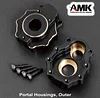 AMK Brass Counter Weight Black Coating TRX4 Portal Axle Housing for 1/10 RC Crawler TRX6 TRX-4 Bronco Defender Upgrade (8 in 1 Set for TRX4)