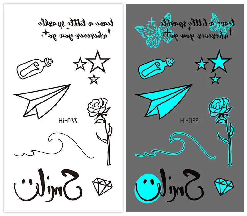 Sdrawing Tattoo Stickers Temporary Moon Star Diamond Planet Festival Carnival Party Glowing Cool Face Tatoo for Men Women