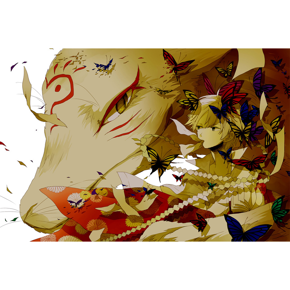 

40*30CM - Round Drill Diamond Painting - Anime Friends, 501 Original