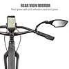 Bicycle Rear View Mirror 360 Rotation Adjustable HD Anti-Shock Glass Lens