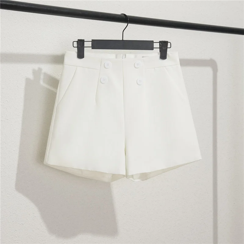 Toloer Toloer And Summer Shorts Women Wear High Waist A Word Large Size Black Autumn Thin Casual Bottom Spring Loose Wide-Leg Pants-Outfit Ideas