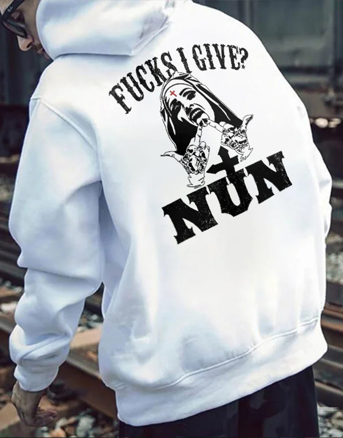 Funny Horror Unholy Nun Pullover Hoodie / Rvogue / Rvogue