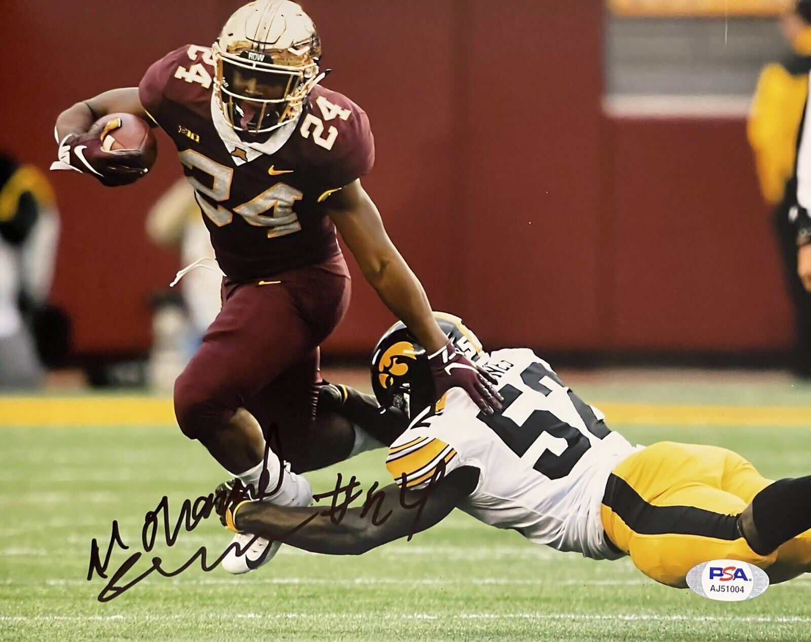 Mohamed Ibrahim Signed Autographed Minnesota Golden Gophers 8x10 Photo Poster painting PSA/DNA