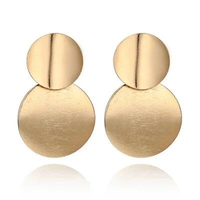 Round Drop Dangle Double Circle Earring | Oxredo Shop Ramadan Sale