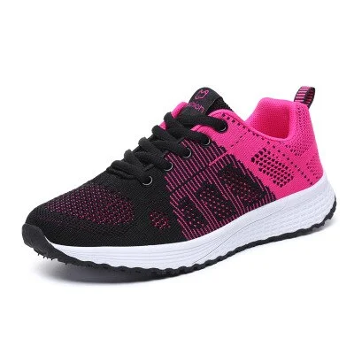 Casual Shoes For Women Fashion Breathable Walking Mesh Flat Shoes Sneakers Women 2021 Gym Vulcanized Shoes White Female Footwear