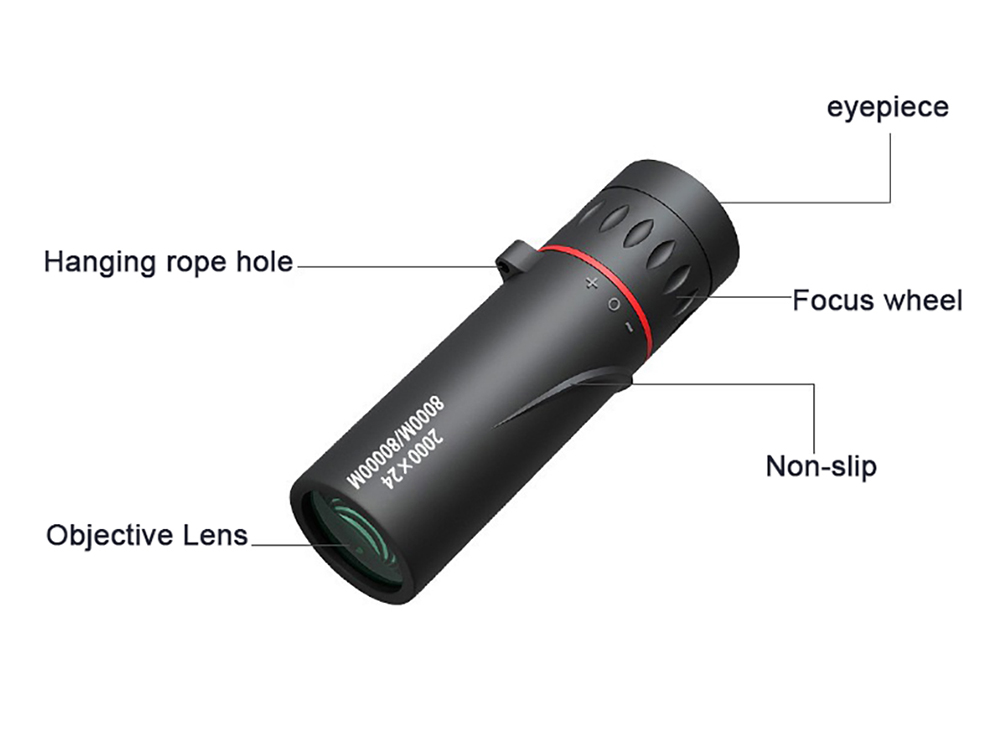 Likron Watches Compact High-Definition Portable Monocular Telescope with Smartphone Adapter - Ideal for Bird Watching