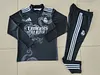 2024/2025 Real Madrid Royal Black Special Edition Half-Pull Training Suit Football Shirt 1:1 Thai Quality Set