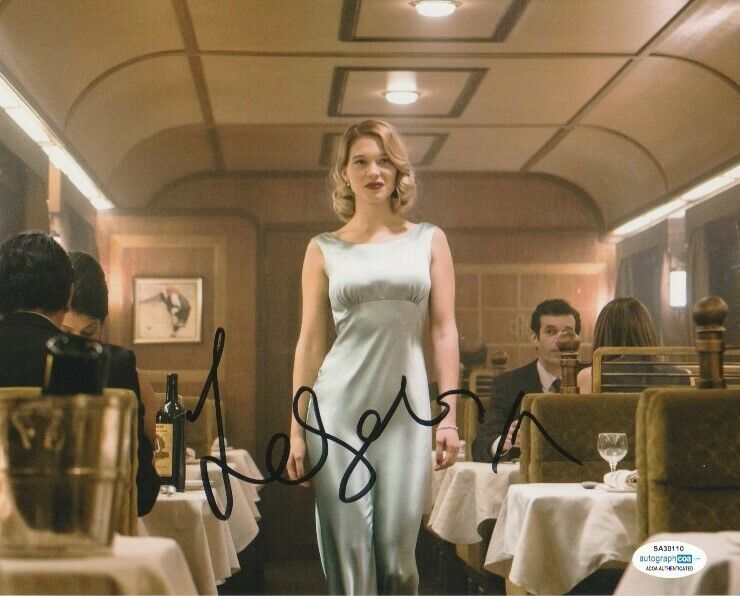 SEXY BOND GIRL LEA SEYDOUX SIGNED SPECTRE 8x10 Photo Poster painting #1 NO TIME TO DIE ACOA COA