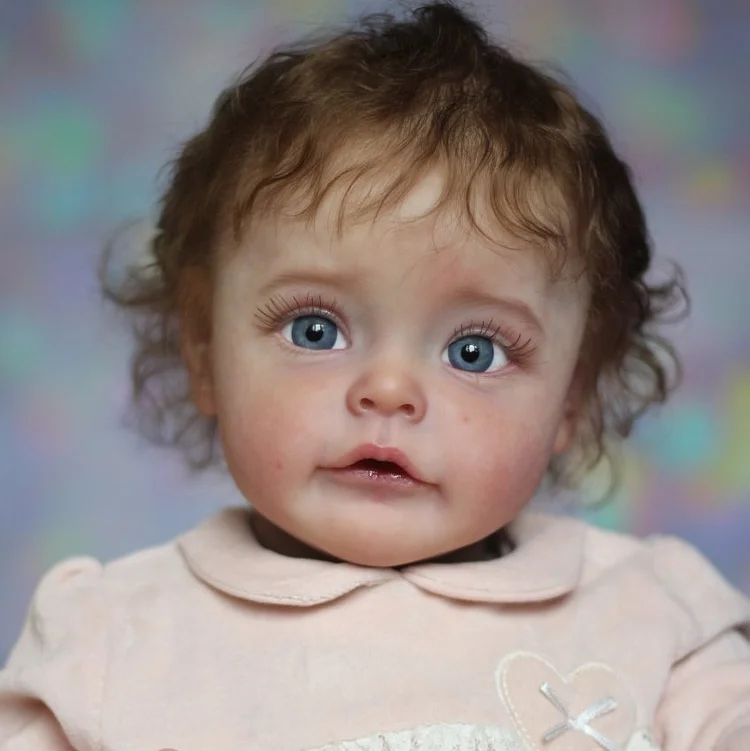  22" Large Size Touch Real Cute Lifelike Handmade Reborn Toddler Girl Doll Skylar,Lovely Girl with Eyes Open - Reborndollsshop®-Reborndollsshop®