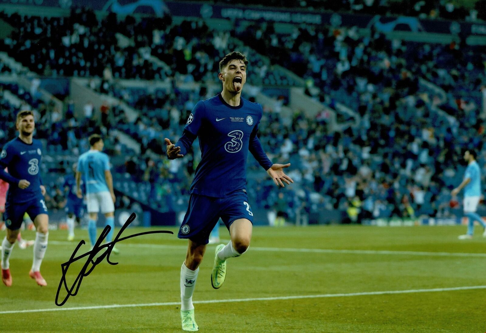 Kai Havertz Signed 12X8 Photo Poster painting Chelsea F.C. Genuine Signature AFTAL COA (1474)