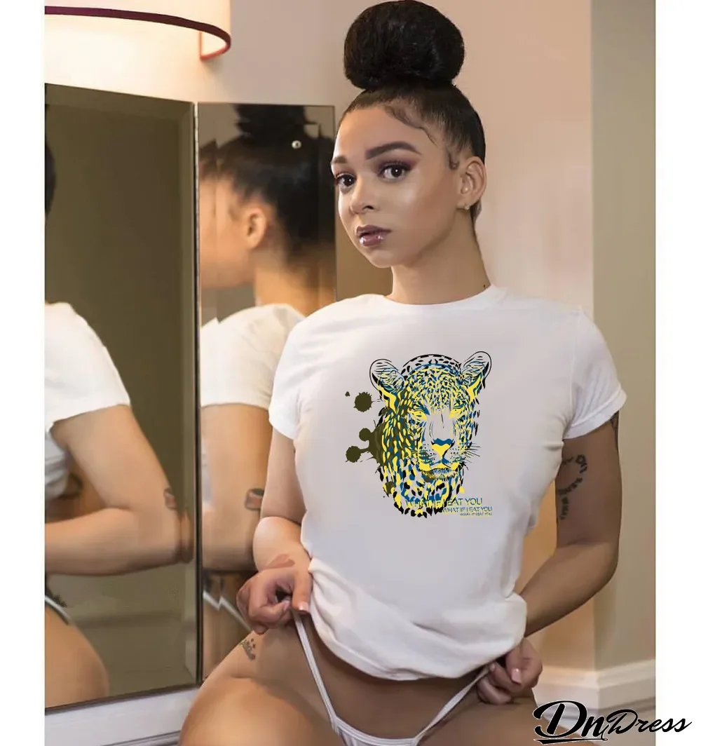 Casual Cotton Print Short Sleeve T-Shirt