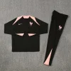 25/26 France black with pink Half-Zip Training Jacket Set