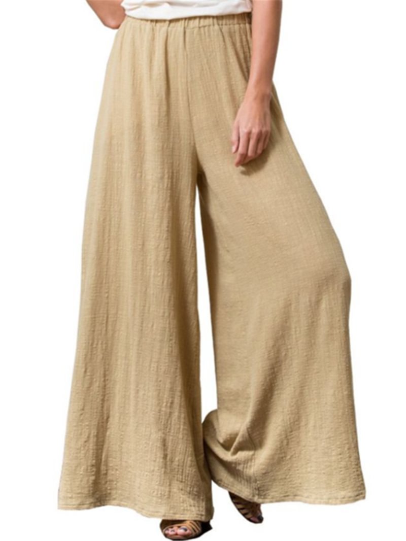 Women's Cotton Linen Loose Pants Large Size Casual For Women