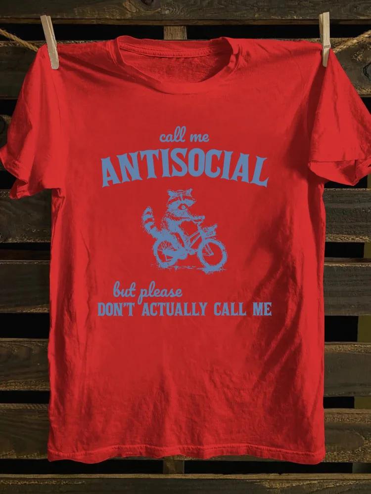 Call Me Antisocial T-shirt
