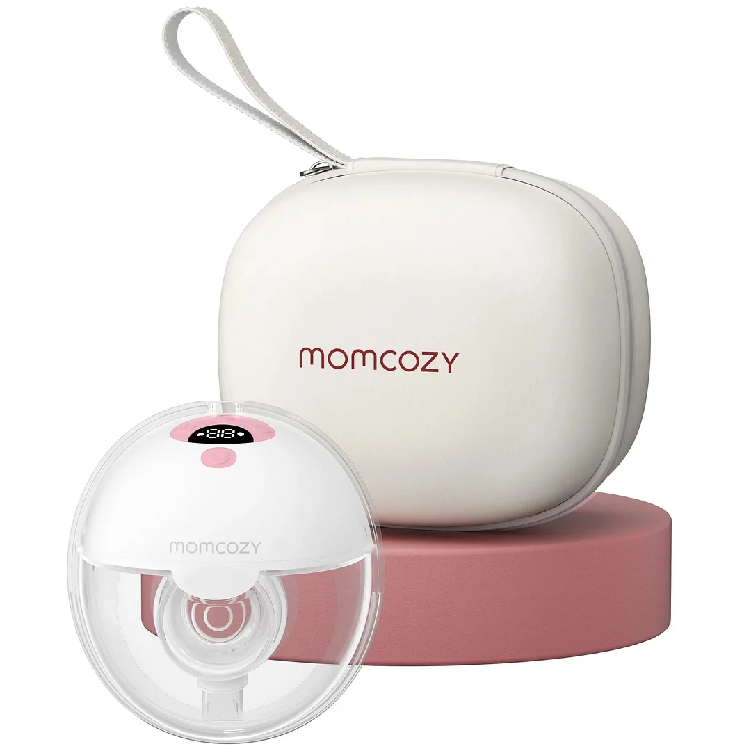 Momcozy M5 Pinky Breast Pump Hands Free, Electric 24mm Pink 1 Pack