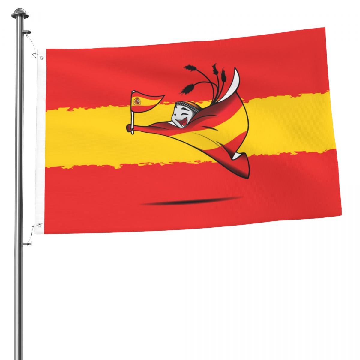 Spain World Cup 2022 Mascot 2x3 FT UV Resistant Flag