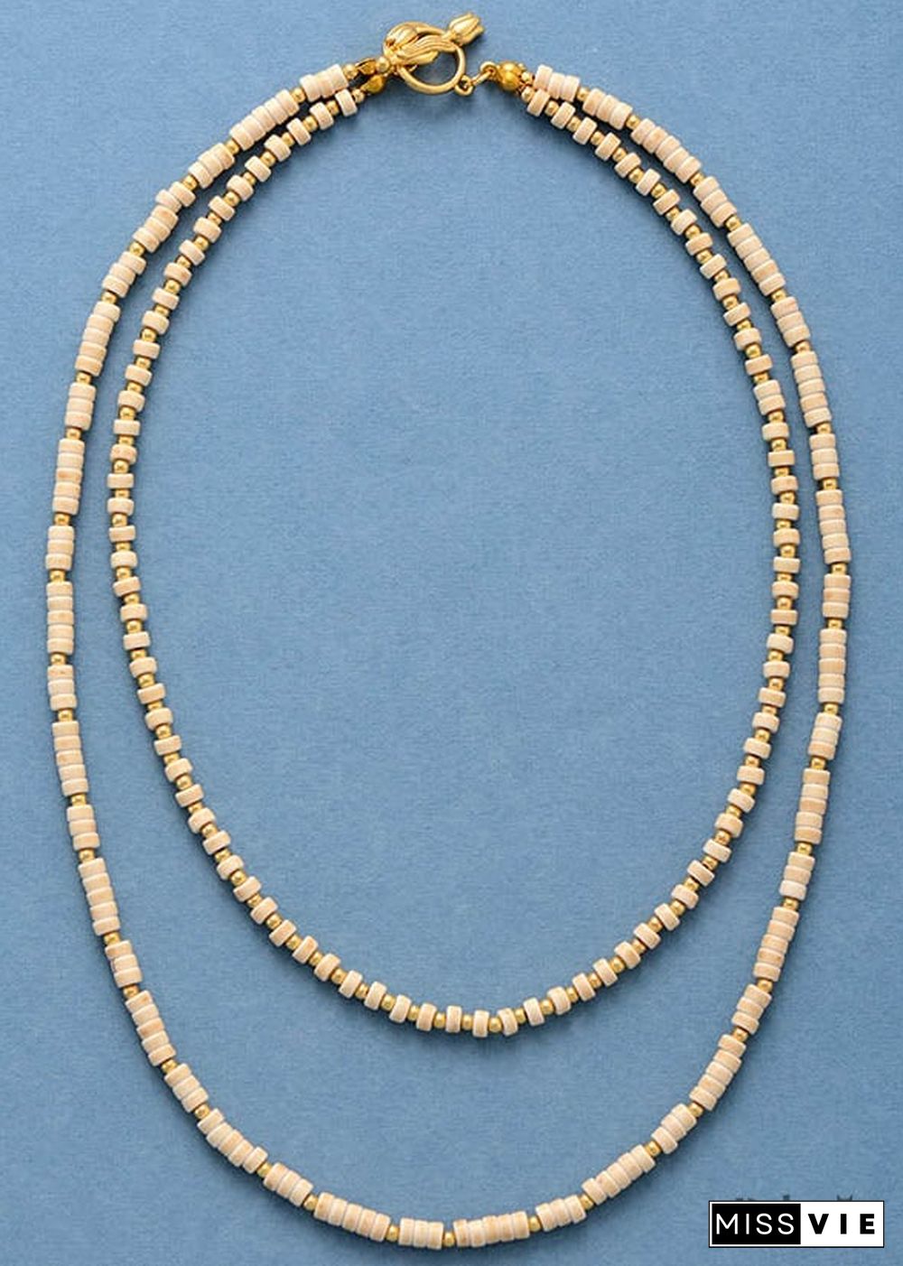 Boho Necklace, Turquoises 2 Layers Chokers Necklace