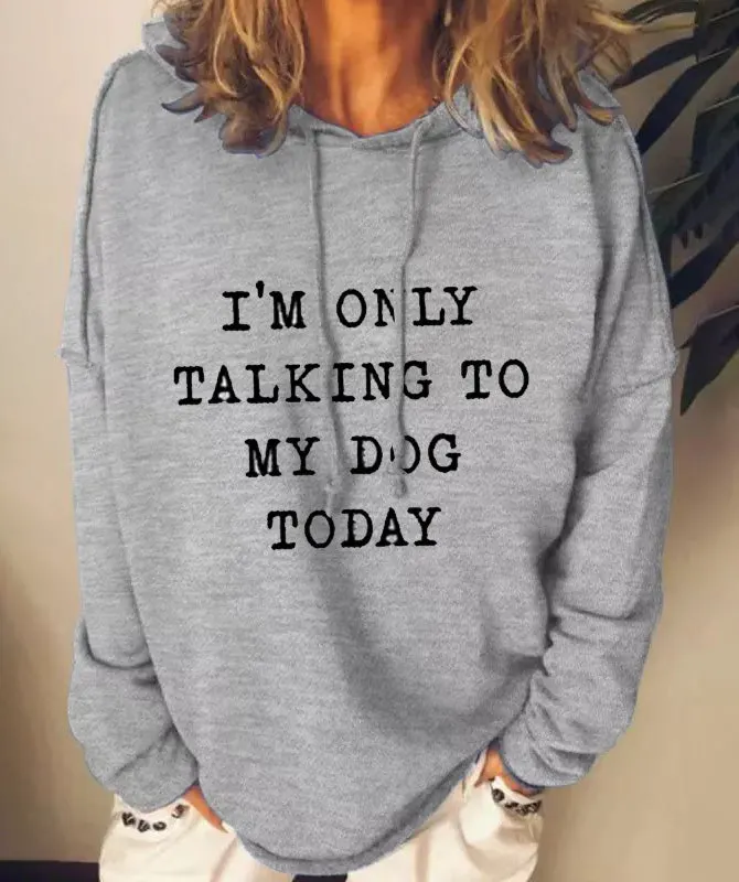 Grey Letter Long Sleeve Sweatshirt