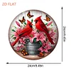 Diamond Painting 2D Flat Cardinal Pendant Window Hanging Art for Home Decor
