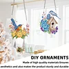 2Pcs Blumen und Vögel - 5d DIY Handwerk Anhänger
