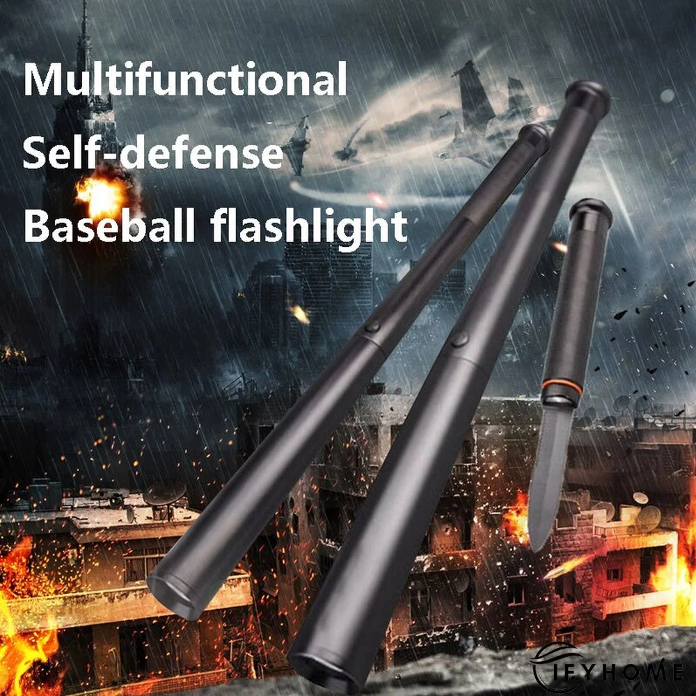 Strong Light LED Flashlight Baseball Bat Long-Range Military Outdoor Home Explosion-Proof Knife Belt | IFYHOME