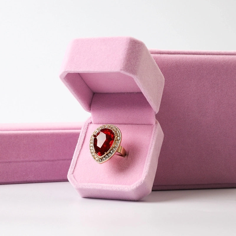 Minimalist Solid Color Flannel Jewelry Boxes