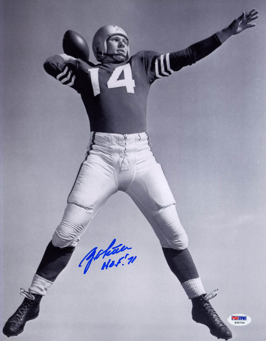 YA Y.A. Tittle SIGNED 11x14 Photo Poster painting HOF 71 San Francisco 49ers PSA/DNA AUTOGRAPHED