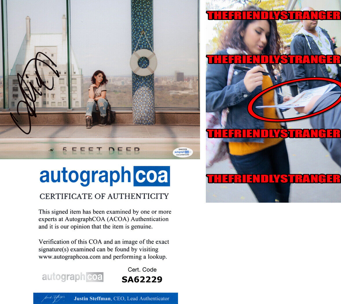 ALESSIA CARA signed Autographed 8X10 Photo Poster painting EXACT PROOF b Singer ACOA COA