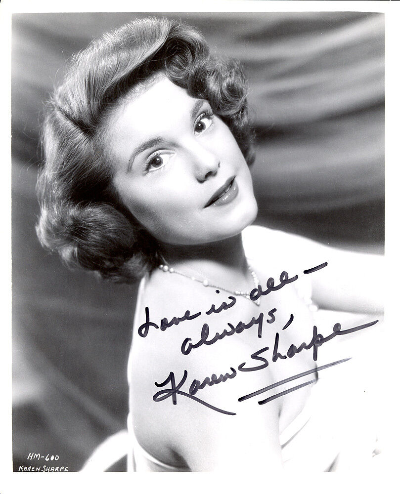 KAREN SHARPE AUTOGRAPHED SIGNED 8 X 10 PUBLICITY Photo Poster painting