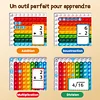 Cartes flash math&eacute;matiques et tableau Pop Fidget