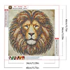 Diamond Painting -DIY Round Drill Mosaic  Lion(40x40cm)